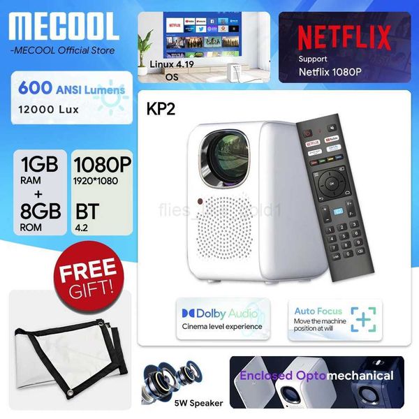 MECOOL Global Version Projetor KP2 with Linux 1+8G 2.4G/5G WiFi Netflix Certified Dolby Audio Home TheaterM240729