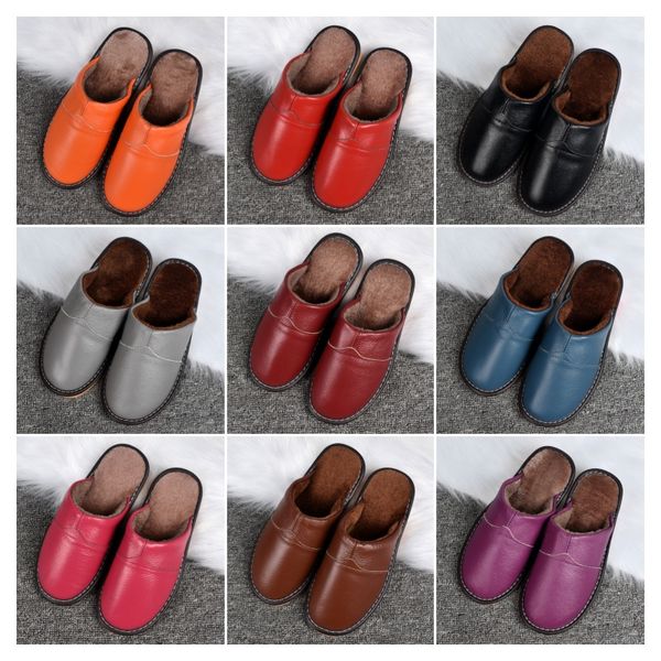 

Men and Women Home Fall and Winter Thicken Warm Cotton Slippers Home Non-Slip Scussf Slippers Cotton slipper, Pink