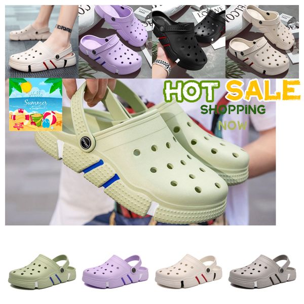 

Sandals Women Mens sliders platform Slides beach summer purple slipper indoor swimming spring outdoor man sandals colors casual At Home lightweight 2024, White