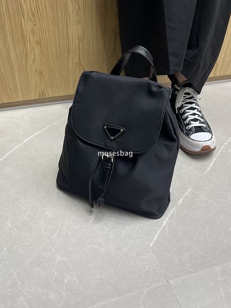 

Fashion backpack female casual large capacity Oxford cloth bag bag simple chain student bag bag big bag tide, Black