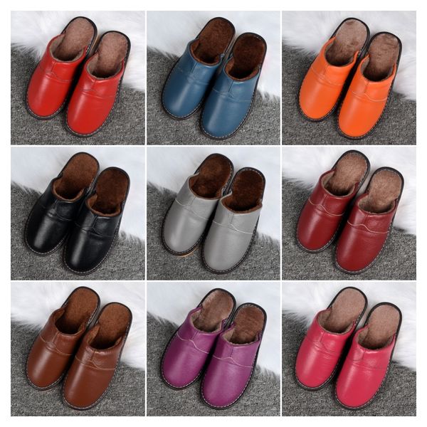 

Men and Women Indoor Autumn and Winter Thickened Warm Cotton Slippers Home Non-Slip Scussf Slippers Cotton slipper, Black