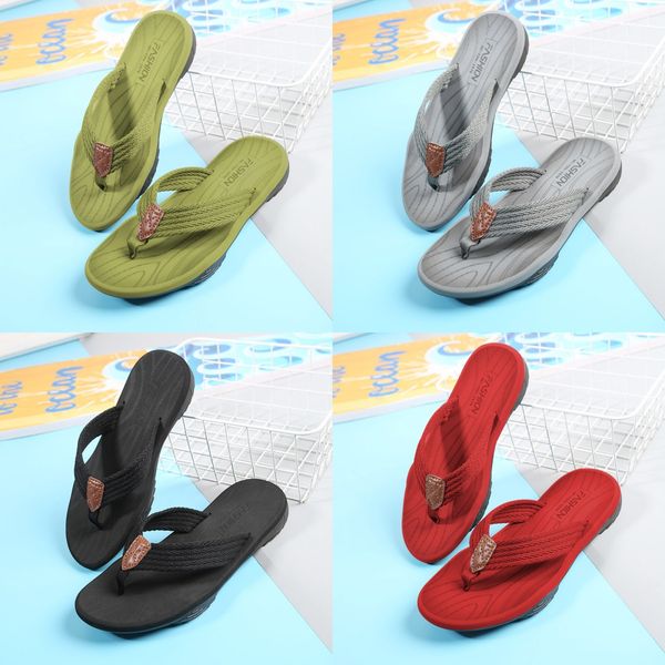 

Fashion shoes Women's Summer rubber Flat bottom Blue Slippers Indoor sandal Bathroom Outdoor Pool sandy beach Flip Flops Slippers Size 36-47, Lightgreen