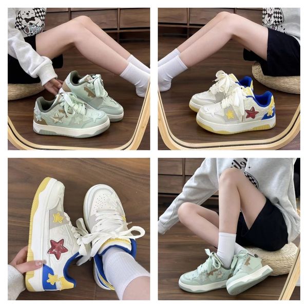 

shoes Summer New Trendy Casual Shoes Trendy Shoes Board Shoes Bread Shoes Same Style Little White Shoes for Men and Women, Blue