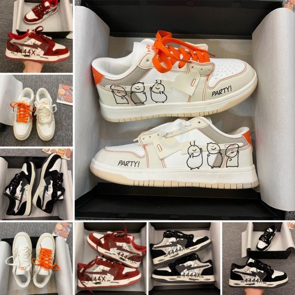 

2024 New Classic Women's Shoes Men's Shoes Casual College Style Graffiti Shoes Sneakers Breathable Running Shoes For All Seasons, Blue