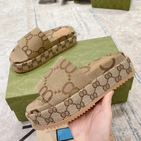 

Designer slippers sandals rubber thick soled fabric slippers summer fashion hot selling letter slippers unisex slippers for men and women, # 13