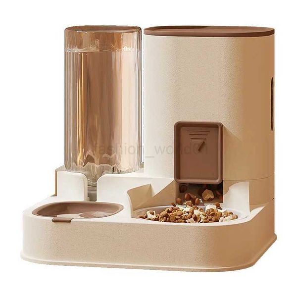 

Automatic Feeding And Pet Water Drinker Large Capacity Dog Cat Food Feeders Dispenser Double Bowl Wet And Dry Zone, Multi