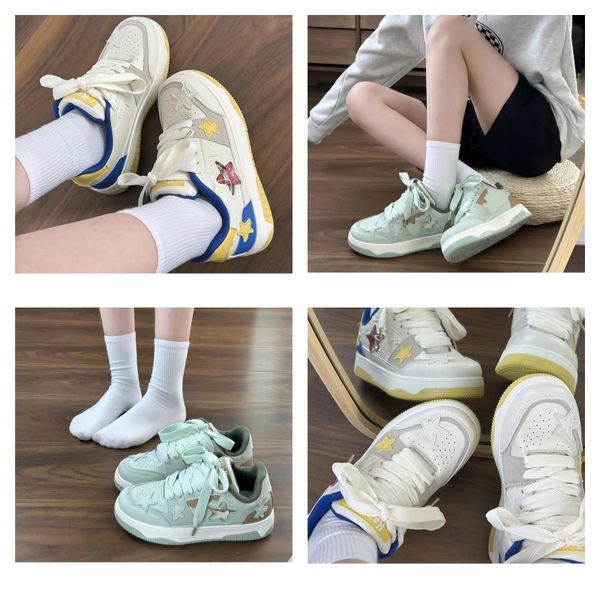 

Womens Platform Bold Casual Shoes Cream Collegiate Green Suede Leather Pink Glow Gum White Black Bright Royal Flat Trainers Plate-forme Woman Sneakers, Red