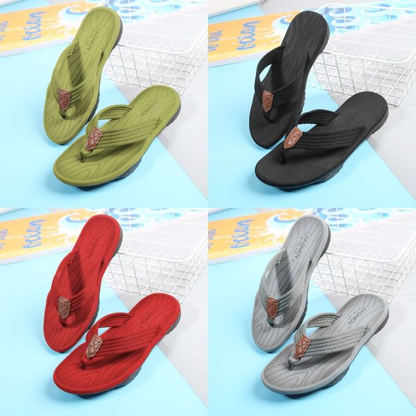 

New fashion shoes Women's Summer rubber Flat bottom Blue print Slippers Indoor sandal Bathroom Outdoor Pool sandy beach Flip Flops Slippers Size 36-47