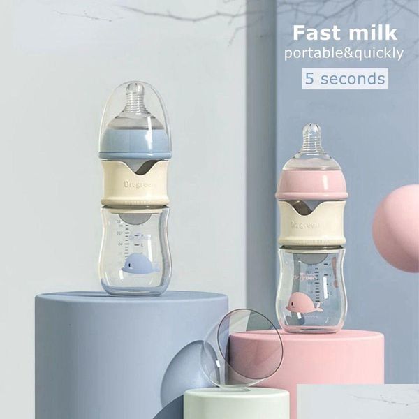 

Bottle Warmers&Sterilizers# 5 Seconds Baby Ppsu And Glass Materials Wide-Bore Quick nti-Colic Born Milk Training Feeding Accessorie Dh2Qz