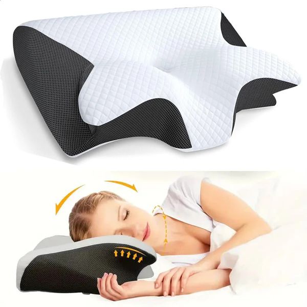 

Butterfly Slow Rebound Comfortable Memory Foam Sleep Cervical Orthopedic Neck Massage Bed Pillow 240730