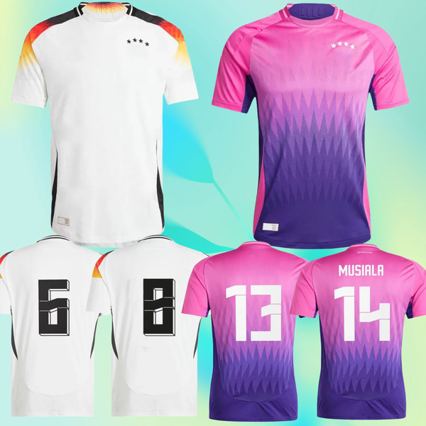 

2024 Germany soccer jerseys FULLKRUG HUMMELS KROOS GNABRY WERNER DRAXLER REUS MULLER GOTZE Cup football shirt Men Fans Player Germany jersey M L XL XXL 3XL, Black