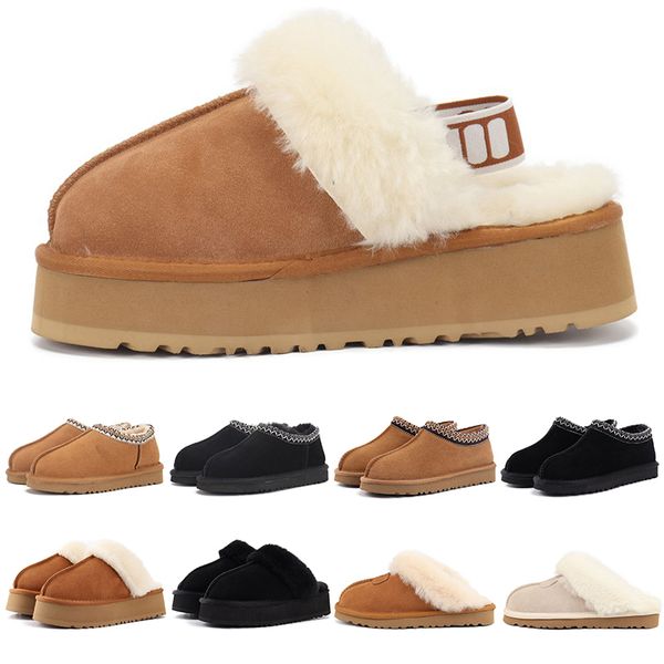 

new arrive classic slippers womens designer sandals flat women keep warm black grey brown pink red blue green outdoor casual trainers 34-43, Khaki