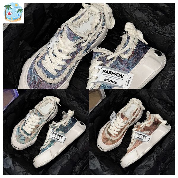 

casual shoes summer shoes breathable sports shoes wedge blue 2024 purple boy teenager cool mens shoes sneaker fashion High quality