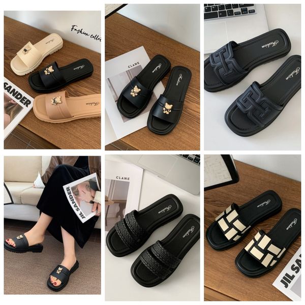 

Slippers Shoes Sandals Designer Slides Trainers Sliders Mens Fashion Shoe Bone White Resin Sand Beach Men Womens, Brown