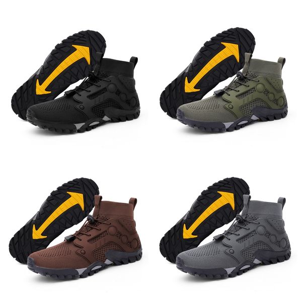 

outdoor hiking shoes bare water shoes with adjustable buckle quick dry anti slip water shoes breathable men women, Black