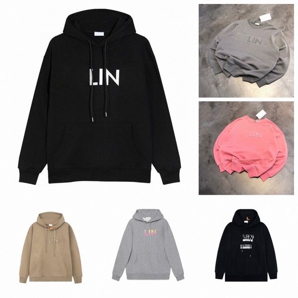 

Men hoodies designer hoodie pullover sweatshirts Printed Casual Loose Hooded Fleece classic print loose long sleeve woman Tops 78dT#, Champagne