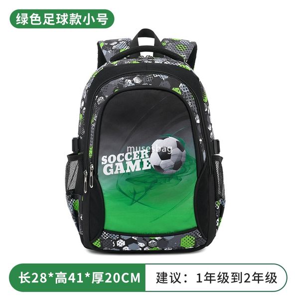 

Cross-border new primary school students junior high school bags leisure trend backpack large capacity waterproof backpack boys lighten the load, Black and white + luminous