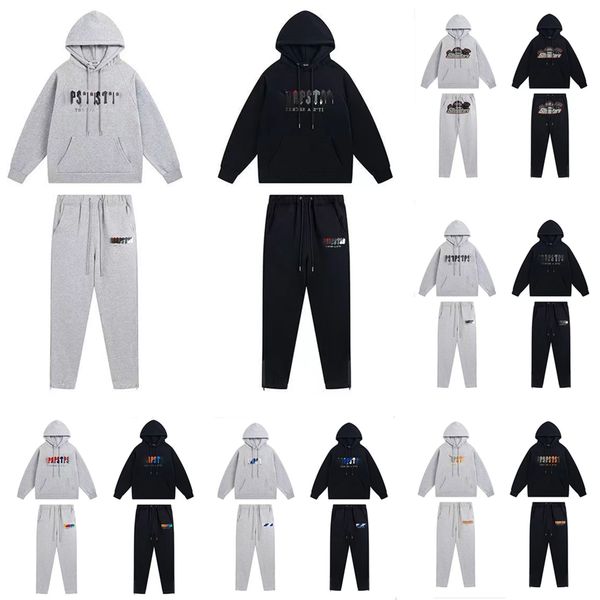 

designer hoodie Mens hoodies tracksuit sweat pants mens set joggers men sportswear tracksuit pullover hooded long sleeve sweatshirts hoodie track suit, Black