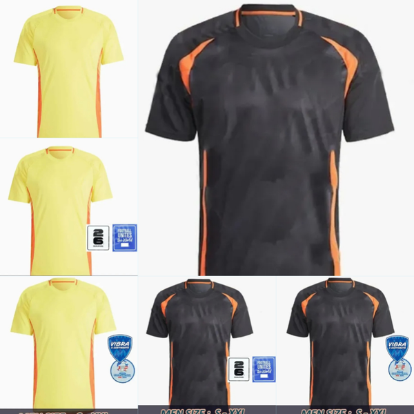 

24 25 ColOMbiA JAMES Luis Diaz Soccer Jerseys 2024 Copa CoLUmBIa Football fan Shirt Home Away Set Camisetas LERMA ARIAS C. CHUCHO CUADRADO, Yellow