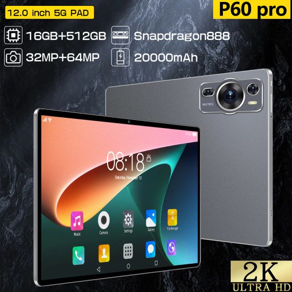 

New Metal Shell Dual Card Learning Entertainment All Netcom 5G Network 16 512 Android 14 Office Tablet PC