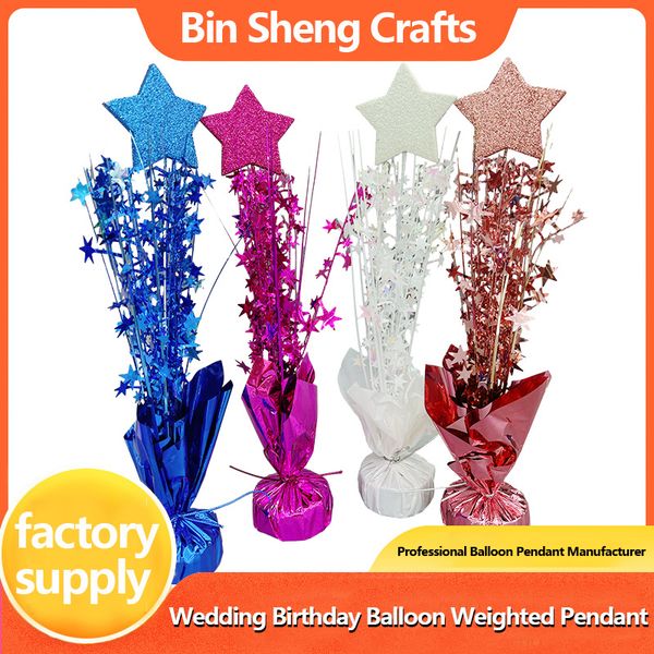 

Large 5-star Table Floating Balloon Crafts Table Floating Decoration Balloon Stands Load-bearing Hanging Pieces Party Five pieces per piece