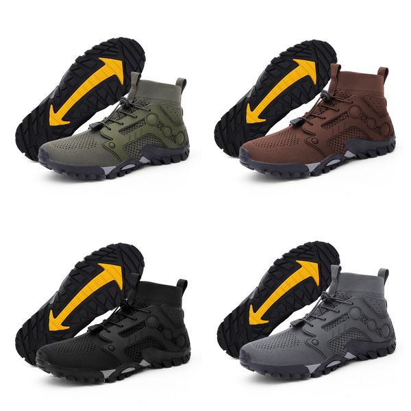 

outdoor hiking shoes wading shoes with adjustable buckle quick dry anti slip water shoes breathable mens womens deep blue, Grey