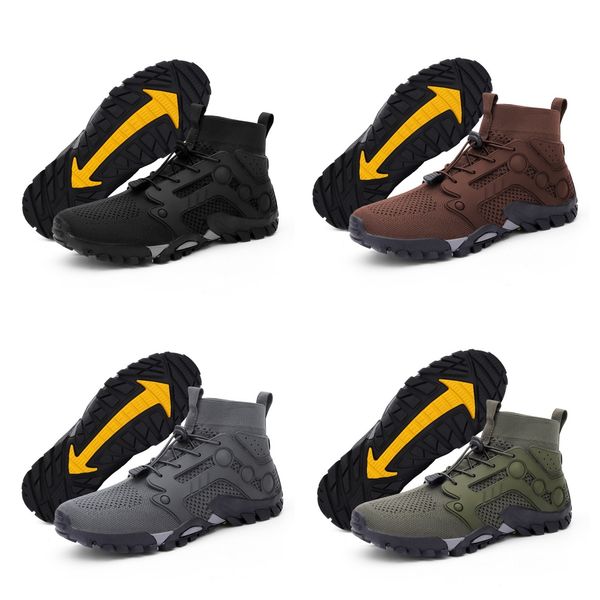 

outdoor hiking shoes bare water shoes with adjustable buckle quick dry anti slip water shoes breathable men women black brown