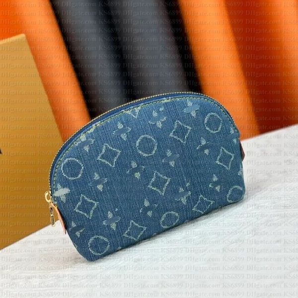 

Designer bag Luxury Denim Bag Shell Cosmetic Bags Mini Totes Bags Handbag Denim Clutch Bags Ladies Handbags Leather pouch Purse Pochette With Original Dust bag, #1 denim