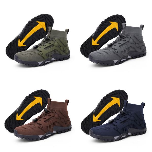 

outdoor hiking shoes high top wading shoes with adjustable buckle quick dry anti slip water shoes breathable mens womens black grey
