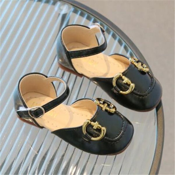 

Fashion Girls Sandals Slides Spring Summer Baotou Children Flat Sandal Slipper Soft Sole Comfortable Kids Shoes Princess Dress Shoe, Black