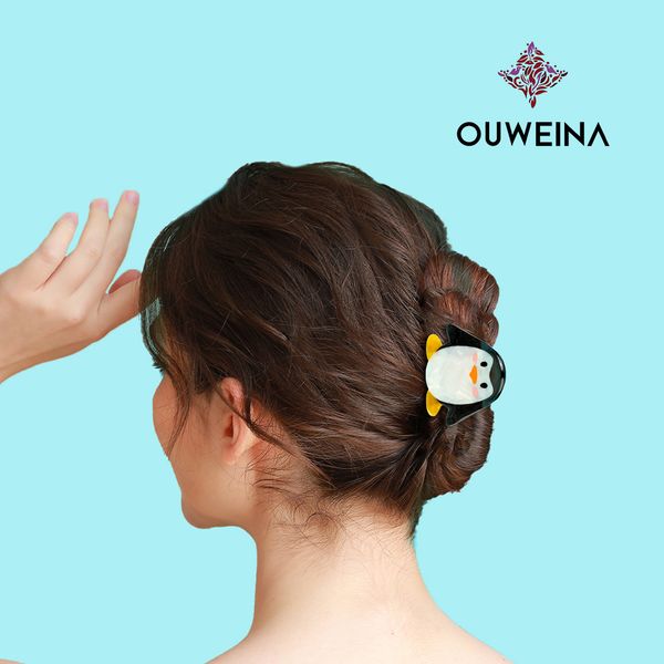 

New penguin cute autumn decoration girl grab hair hairpin clip headdress hairpin