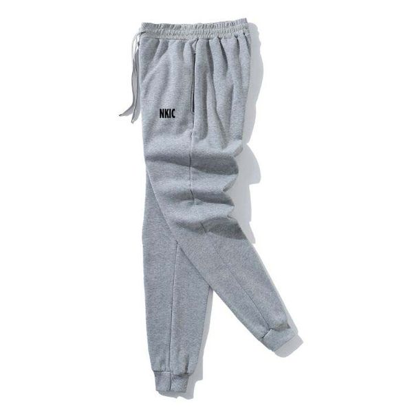 

Men's Joggers Autumn Winter Drawstring Casual Brand Gray Pants Fleece Sweatpants Workout Running Gym Fitness Sports Trousers Streetwear, Beige 1