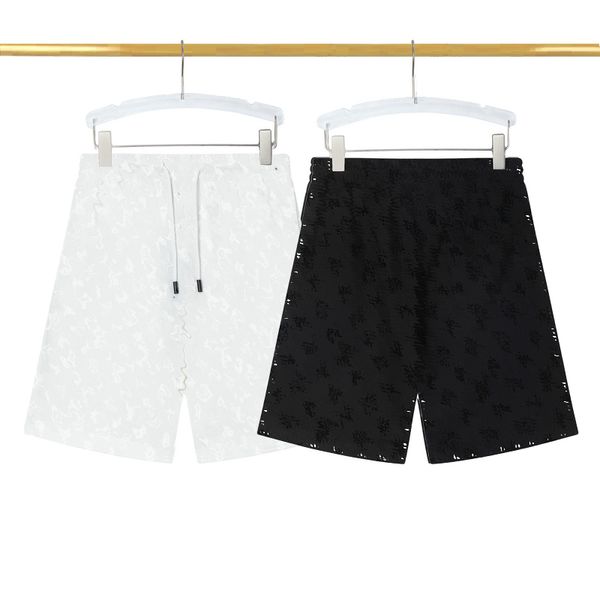 

summer Luxury Mens shorts designer classical letter print short Beach pants europe old flower print pants fashion casual cotton breeches, White