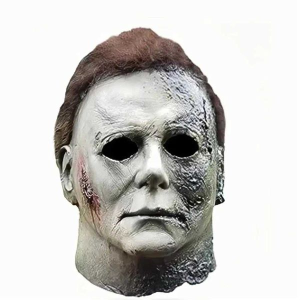

Michael Myers Latex Halloween Party with IC Knife Match Horror Makeup Adult Cosplay Mask Y241104