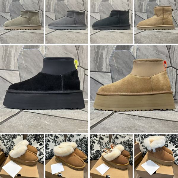 

platform boots black boots designer boots woman winter boots snow boots mens boots leather boots luxury boots Casual Vintage Fur Round Daily Outfit 35-44, Champagne