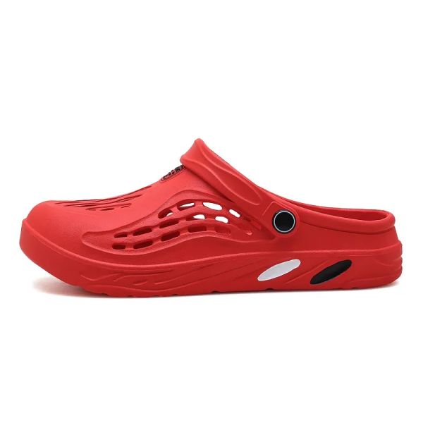 

Trend Fashion Slippers slides shoes rubber sandals women platform bule beach foam outdoor Walking Breathable Soft Suitable Two size 36-48, Red