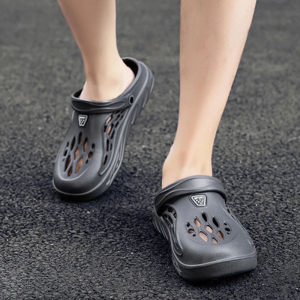 

Newest Slippers slides shoes rubber sandals women bottom Light Up beach Comfortable Lightweight foam In Stock Walking 36-48, Black