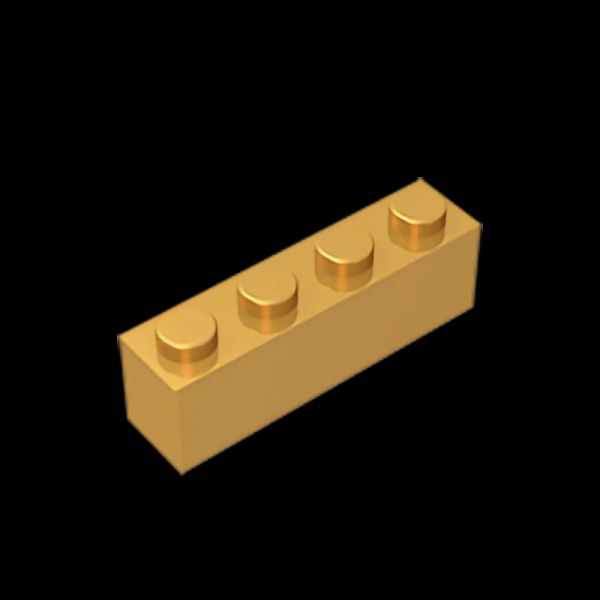 Brick 1 GDS-534 Gobricks x 4 without Bottom Tubes compatible with lego 3010 3066 pieces of children's toys smile