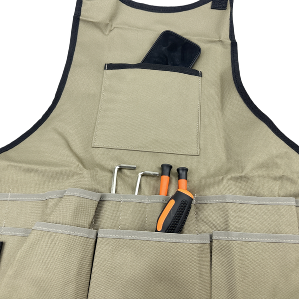 

Oxford Cloth Bag Tools Bags Apron with Multi-pocket Woodworking Apron Waterproof Gardening Work Apron for Workshop Mechanic Carp