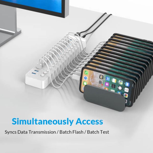 ORICO new Multi Port USB Powered Hub Splitter On-Off Switch Dock Several 2025 USB 3.0 Slot Socket Charger Multiple Power Strip Adapter PC