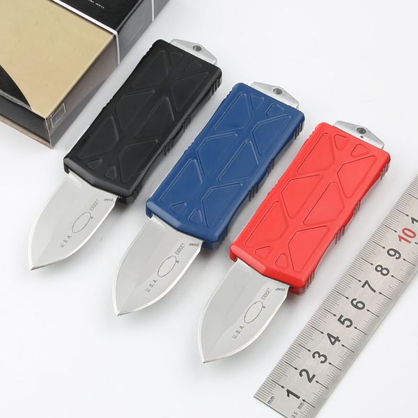 

Little flying fish straight out 204P Exocet knife Automatic Bounty Hunter Aluminum Alloy CNC Auto Wallet Knives Mini LuDt Hawk Pocket knifes