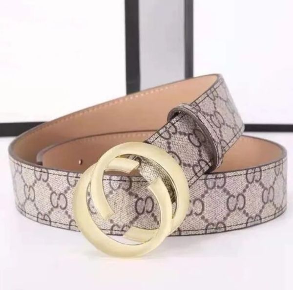 

Belts for jeans Luxury Designer Women needle buckle Fashion Letters Plaid Print Golden belt party favors size 100-125CM, Black