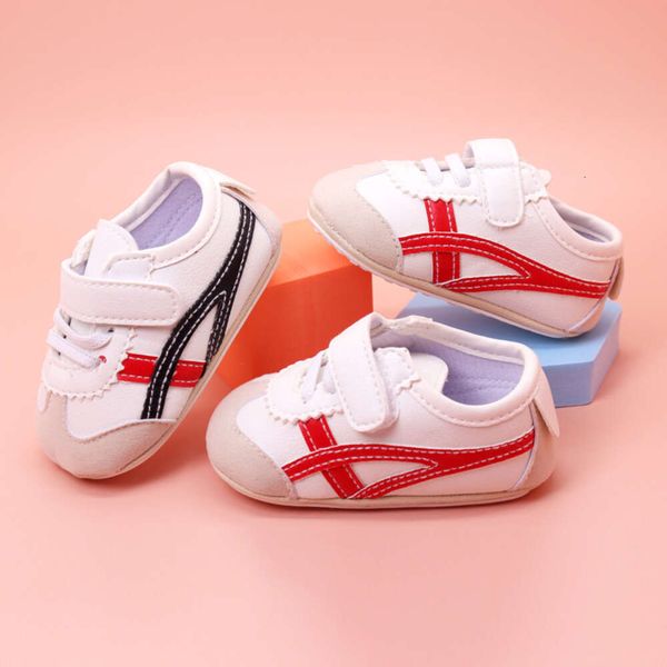 

New Spring Autumn Baby Korean Edition Soft Sole Children's Breathable and Non Falling Foot Walking Shoes, Red