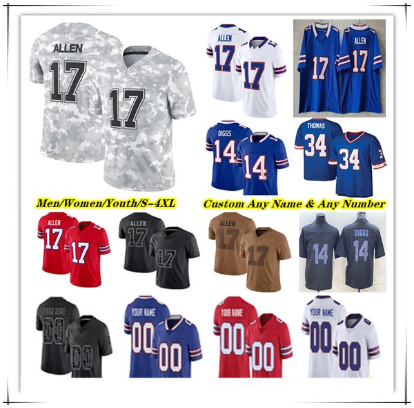 

American Football Jerseys Josh Allen James Cook Dalton Kincaid Terrel Bernard Ray Davis Khalil Shakir Keon Coleman Dorian Williams Damar Hamlin AJ Epenesa Jim Kelly, Men salute service white style