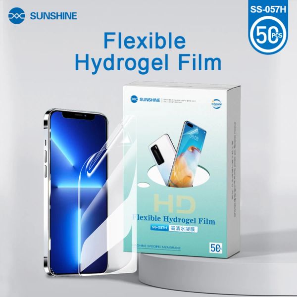 

50pcs SUNSHINE HD Flexible Hydrogel Film SS-057H For SS-890C Series Auto Film Cutting Machine Mobile Phone Screen Front Film Cut