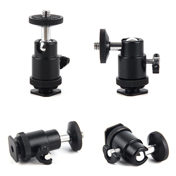 Mobile Phone Clip Holder Compact and Portable Carry Convenient 360 Ball Head Hot Shoe Adapter Mount for Camera Tripod
