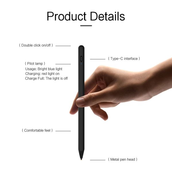 HUWEI Stylus Pen For Huawei Honor Pad X9 8 V6 V7 V8 X8 Pro X8Pro Mate Pad 11 SE T10S Tablet Screen Touch Pen Pencil Thin Drawing