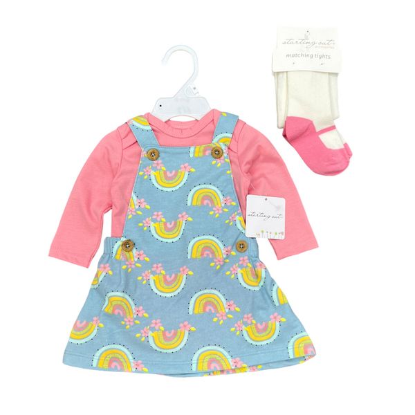 

New super cute girl strap skirt pantyhose set baby and children's clothes, Red