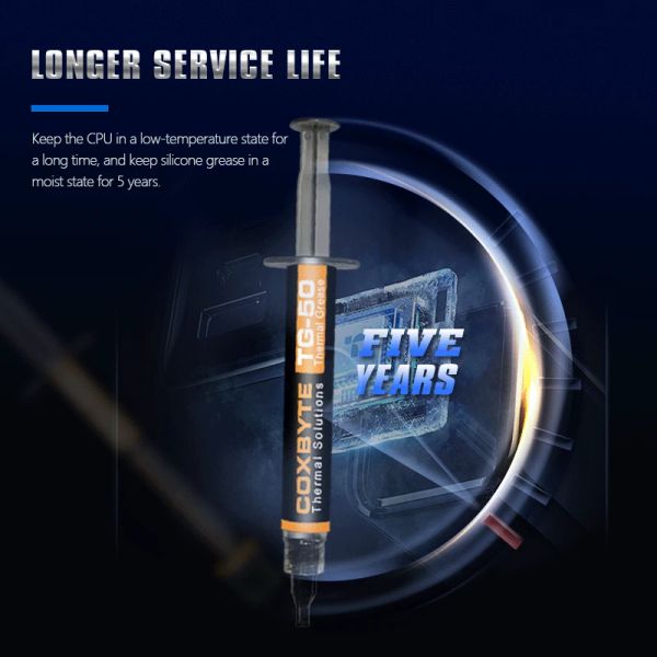 18.2W/mk Coxbyte 2g/4g for CPU AMD Intel Processor Heatsink Fan Compound Cooling Thermal Paste Cooler Thermal Paste