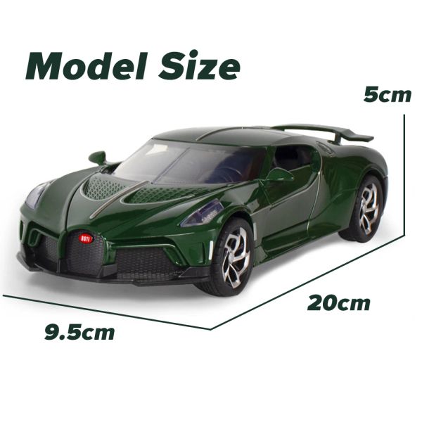 Scale 1/24 Bugatti La Voiture Noire Metal Diecast Alloy Toys Cars Model For Boys Children Kids Gift Vehicles Hobbies Collection